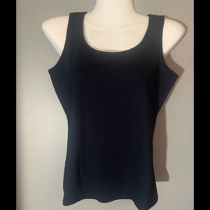 Talbots Woman Petite Dark Navy Sleeveless Pullover Tank Top Size P NWT